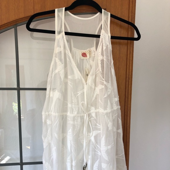Anthropologie Other - Shorebird cotton romper white anthro size small